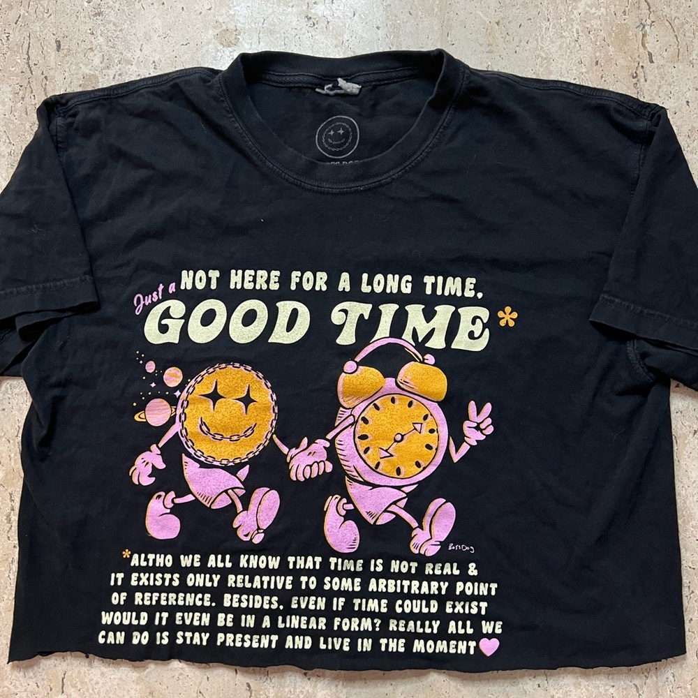 Fun Boss Dog Art Dept Cut Off Shirt Size Medium